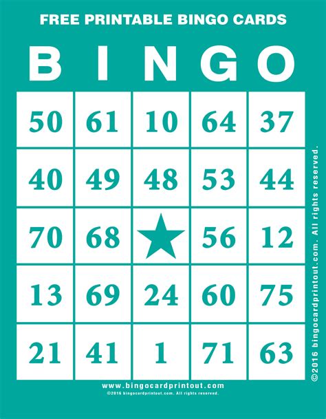 Bingo baker allows you to print as many bingo cards as you want! Free Printable Bingo Cards - BingoCardPrintout.com