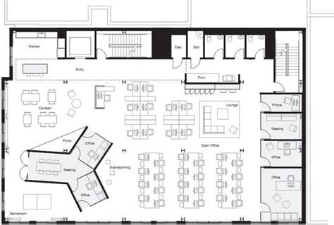 Fine By Boora Architects Office Layout Plan Office Floor Plan