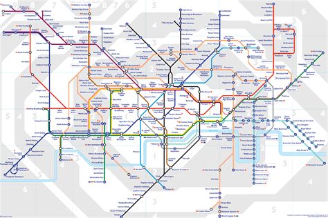 London Tube Map And Zones Chameleon Web Services