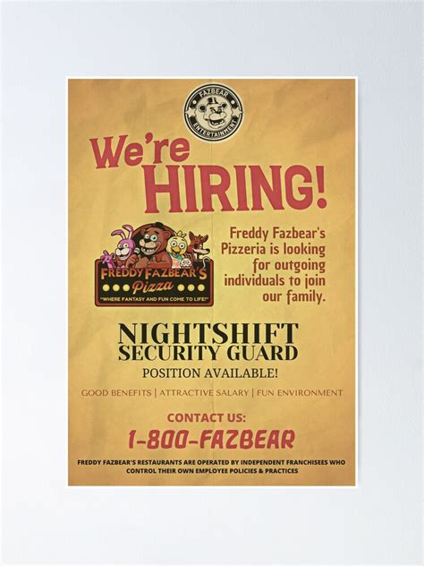Fnaf Help Wanted Poster For Sale By Stylizedkon Redbubble