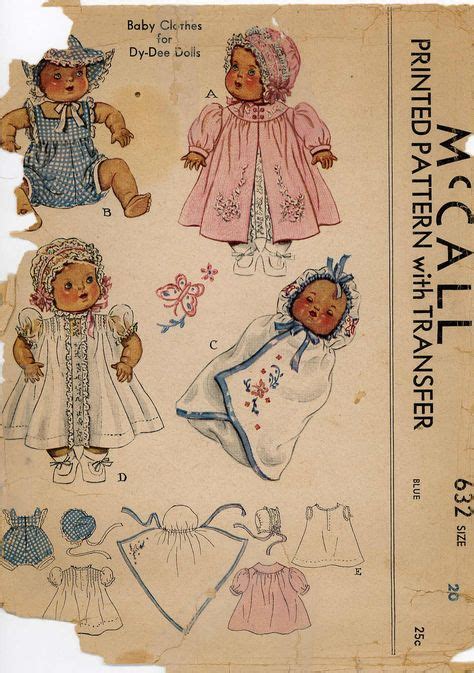 51 Best Vintage Baby Doll Patterns Images On Pinterest Doll Patterns