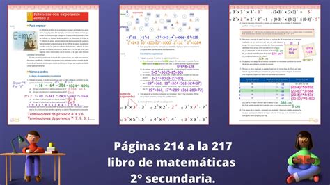 Paginas 214215216 Y 217 Libro De Matematicas 2° Secundaria Youtube
