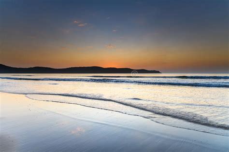 Hot Summer Sunrise Seascape And Beach Landscape Stock Photo Image Of