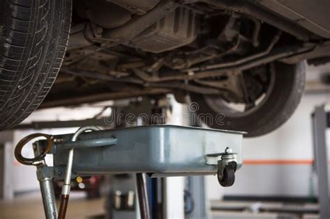Car Repair In The Service Station Stock Image Image Of Lift