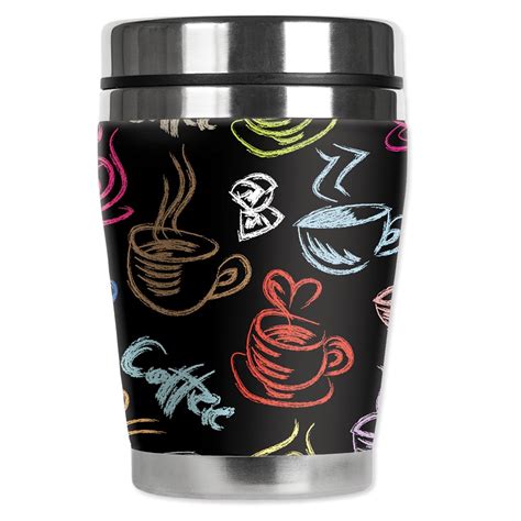 Mugzie Brand 12 Ounce Mini Travel Mug With Insulated Wetsuit Cover
