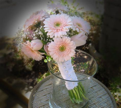 Pink And Blush Gerber Daisy Bouquets Pale Pink Bridal Bouquet Pale