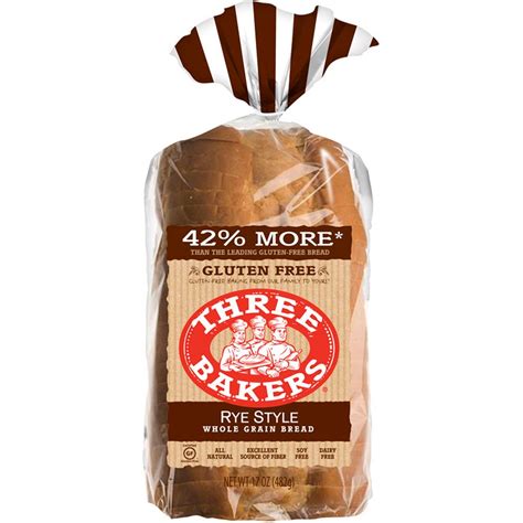 Maybe you would like to learn more about one of these? Three Bakers Gluten-free Whole Grain Rye Style Bread, 2 ...