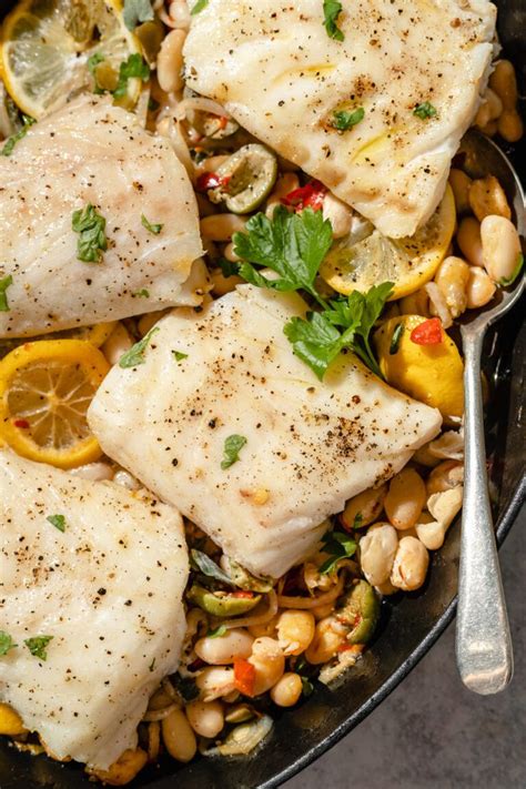 Roast Fish With White Beans And Calabrian Chiles The Defined Dish
