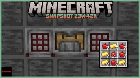 Minecraft Snapshot 23w42a The Crafter 121 Youtube