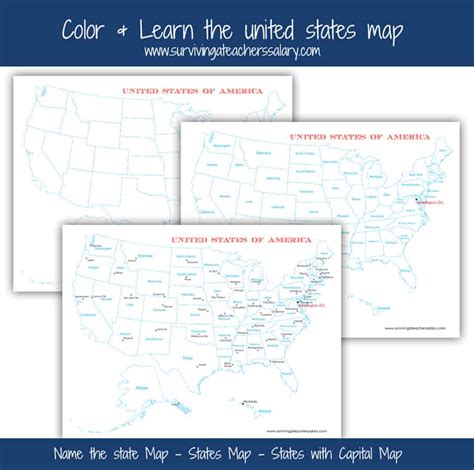 United States Map With Capitals Gis Geography Printable Map Of The