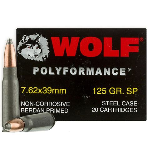 Wolf Performance 762x39 Sp 125gr 20 Rounds Fin Feather Fur Outfitters