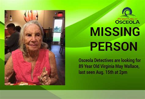 osceola detectives searching for 89 year old missing woman with dementia