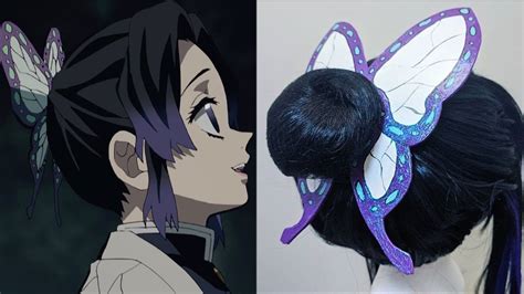 Shinobu Kocho Cosplay Hair Butterfly Tutorial Demon Slayer Kimetsu No