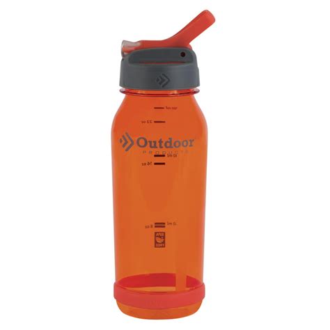Outdoor Products 0 75 Liter Tritan Flip Top Water Bottle Tangerine Orange 25 Fl Oz Walmart