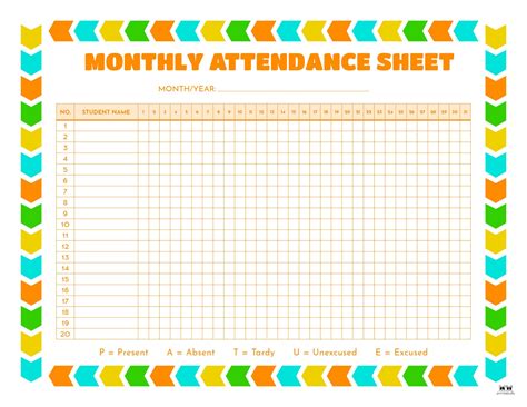 Attendance Calendar 2024 Printable Free Image To U