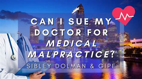 Can I Sue My Doctor For Medical Malpractice Dolman Law Group Youtube