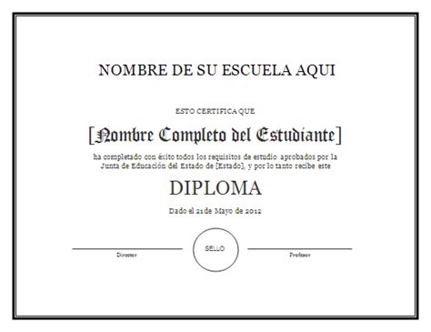 Diploma En Blanco Para Rellenar Word Imagui