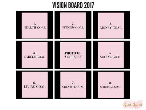 How To Make A Vision Board Free Printable Laurel Musical Free