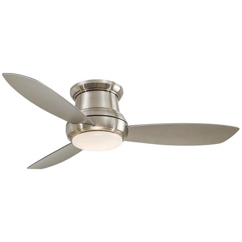 This is one of those indoor minka aire ceiling fans which does not come with light fittings but is available in oil. Minka-Aire Concept II 52 in. Integrated LED Indoor Brushed ...