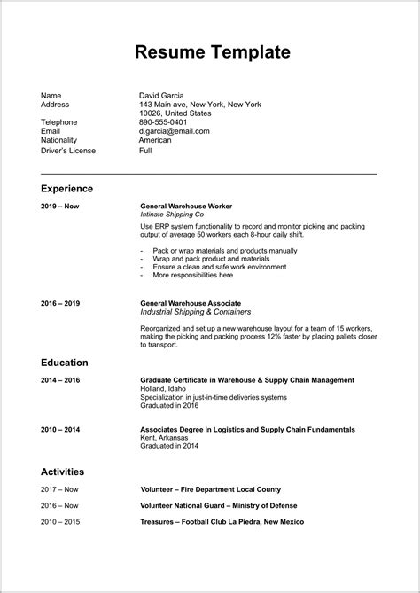 best resume format in word document resume example gallery hot sex picture