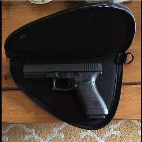 Hunting Portable Black Revolver Airsoft Pistol Rug Gun Carry Bag