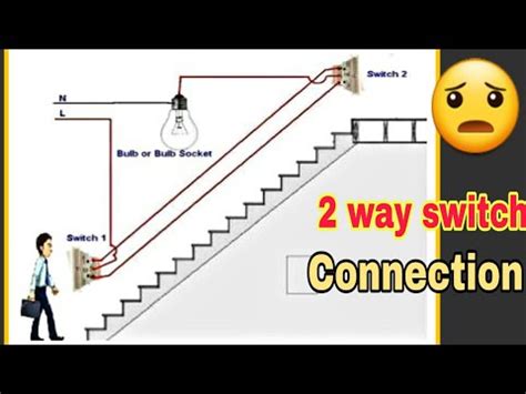 How to wire 2 way light switch, in this video we explain how two way switching works to connect a light fitting which is controlled with two light switches. Staircase !! 2 way Light "Switch" wiring Connection - YouTube