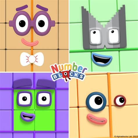 Numberblocks On Twitter Can You Name All Four Of These Numberblocks