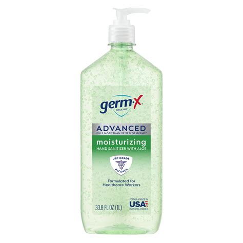 Buy Germ X Advanced Hand Sanitizer With Aloe Bottle Of Hand Sanitizer