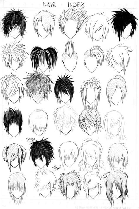 How To Draw Manga Hair Wie Zeichnet Man Manga Zeichnungen Von Haaren