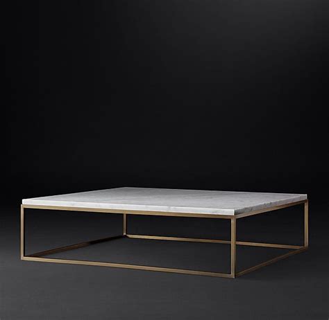 Over half a million deals to help you love your living room! RH Modern's Nicholas Marble Square Coffee Table:Pairing ...