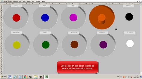 Learn Colors With Excel Animation Youtube