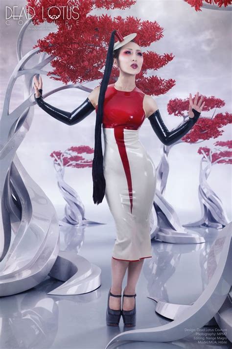 Dead Lotus Couture Latex Design With Japanese Straightness
