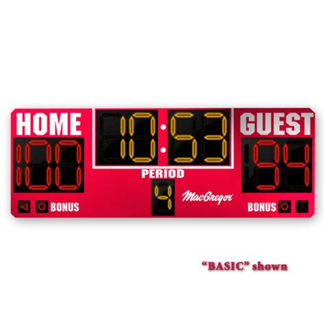 Macgregor 8x3 Indoor Scoreboard Dblbon