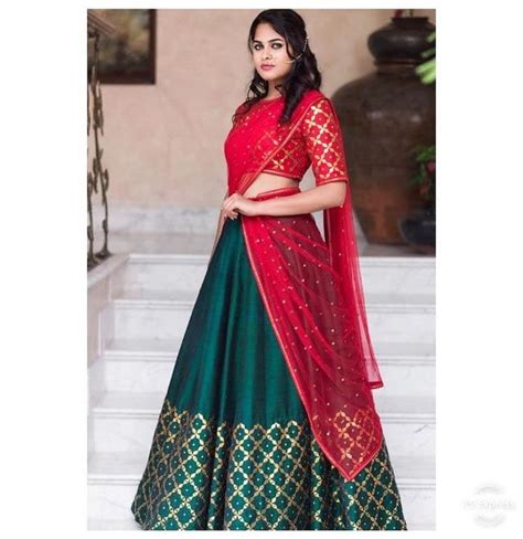 12 Trending Half Sarees For Special Occasions Candy Crow Half Saree