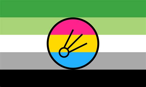 Pansexual Aromantic Non Binary Flag At The Request Of Umadeyeloony