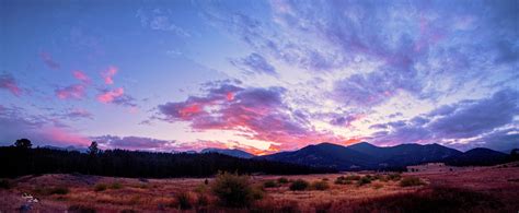 Panoramic Sunset In The Rocky Mountain National Park Michiganphotography
