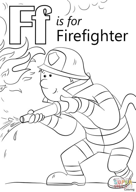 Letter F Coloring Pages For Preschoolers At Free