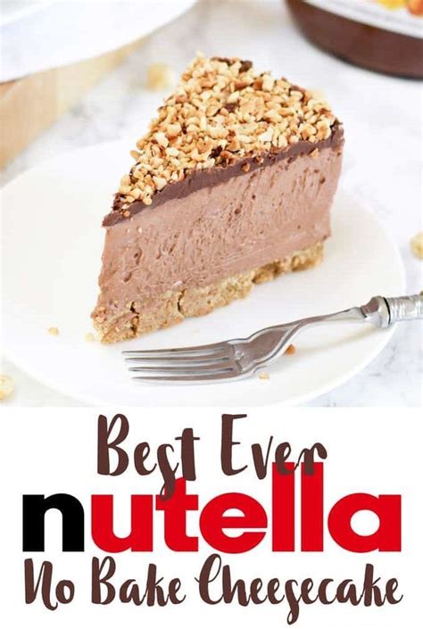 The Best Ever Nutella No Bake Cheesecake Recipe Is In This Postcard