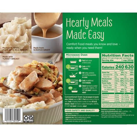 No matter how you eat, your whole body isn't going to fall apart, everything in life isn't going to fall apart, brennan says. Marie Callender's Bakes Roasted Turkey Breast Stuffing (24 oz) from Stop & Shop - Instacart