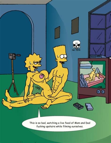 Rule 34 Bart Simpson Color Female Human Lisa Simpson Male Sex