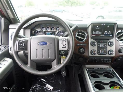 2014 Ford F250 Super Duty Lariat Crew Cab 4x4 Black Dashboard Photo
