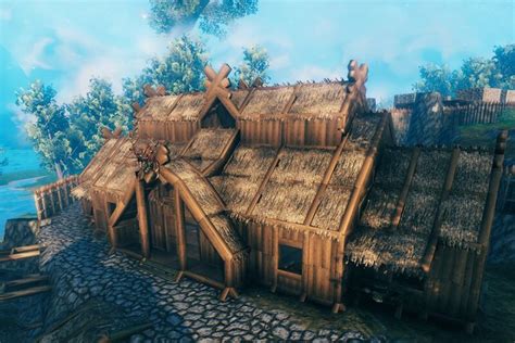 Longhouse Valheim Build In 2023 Building Stilt Home Iron Gate