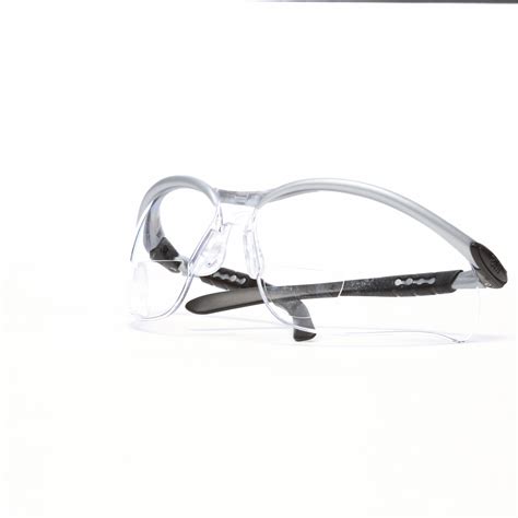 3m bifocal safety reading glasses anti fog no foam lining wraparound frame half frame 2 00
