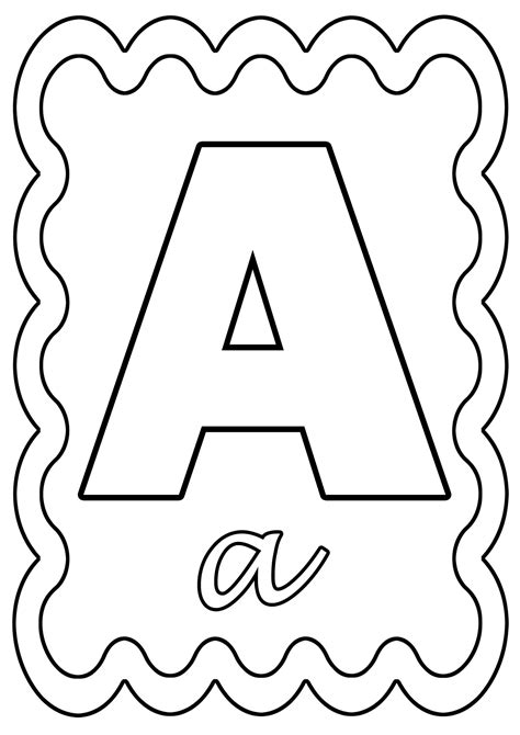 Alphabet A Imprimer Et Decouper Coloriage Des Lettres De Lalphabet A