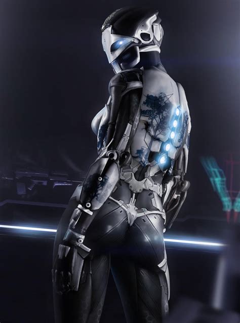 Rule 34 1girls Ada 1 Android Ass Black Body Blue Eyes Butt Destiny Game Exo Female Glowing