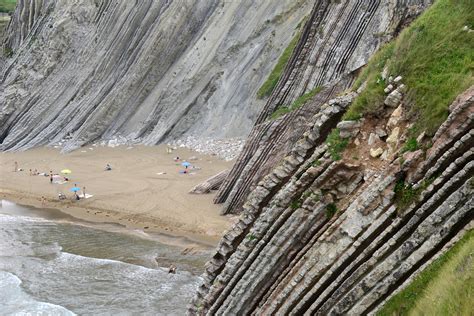 Flysch Rock Formation Zumaia North East Of Spain Pictures Spain