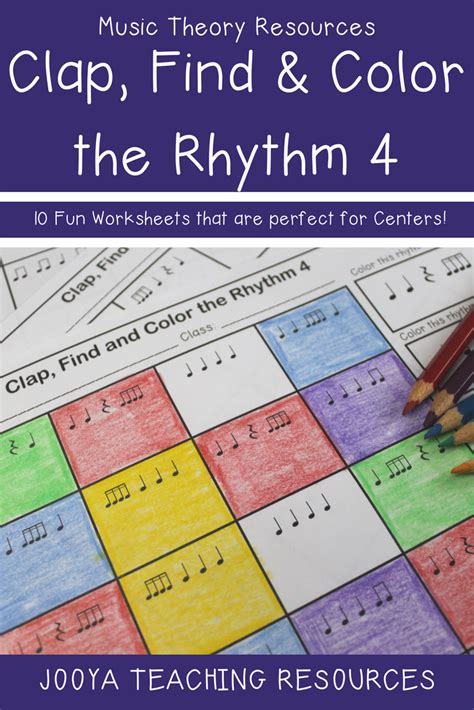 Try This Set Of 10 Fun Clap Find And Color Rhythm Activities With Your