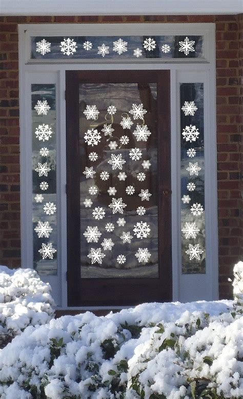 Snowflakes Superclings Christmas Diy Christmas Decorations Window