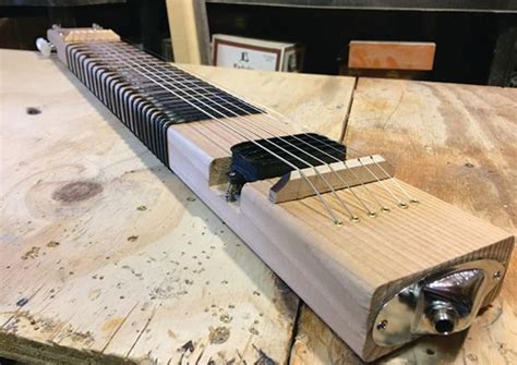 Guitar diy easy guitar acoustic guitar cigar box nation ukulele cigar box guitar plans cigar box projects homemade musical instruments slide guitar. The DIY Musician: How to Build a 2x4 Lap Steel Guitar | Guitar World | Lap steel guitar, Lap ...