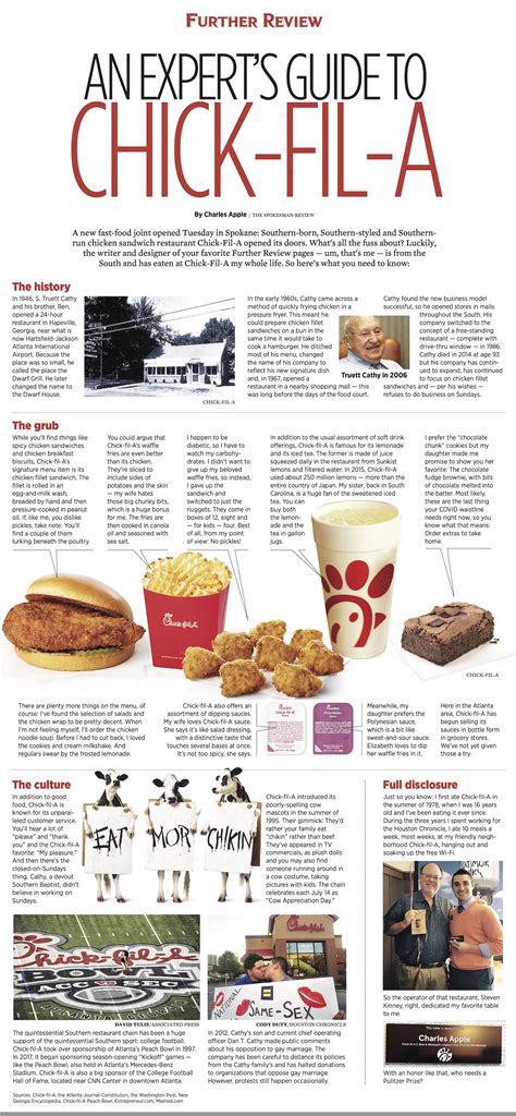 Futher Review For An Experts Guide To Chick Fil A The Spokesman Review